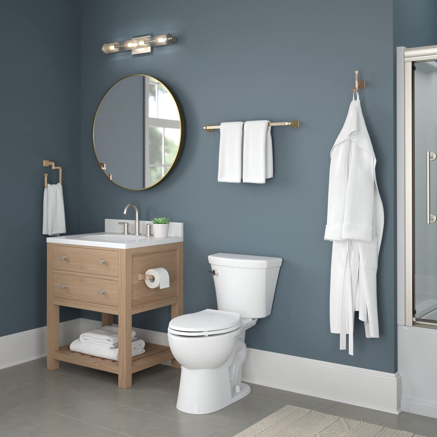 DELTA Dryden 18 inch Towel Bar, Champagne Bronze, Bathroom Accessories, 75118-CZ