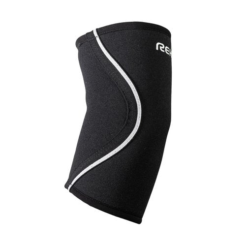 Rehband Elbow Brace for Sports & Everyday Use, 3mm Neoprene Elbow Support, Non-Slip, Stabilizing Elbow Support with Compression for Men & Women, stabilizes Joints and Muscles, Colour:Black, Size:Large