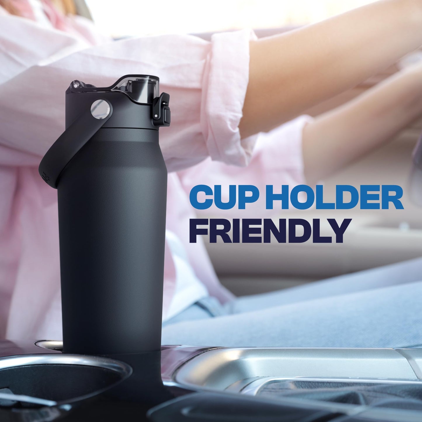Frost Buddy 16oz Insulated Water Bottle - Straw & Chug Lid - Leak-Proof
