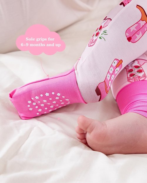 Babee Reshinee Bamboo Viscose Baby Footie Pajamas - Convertible Zipper Onesie for Girls, 0-24M