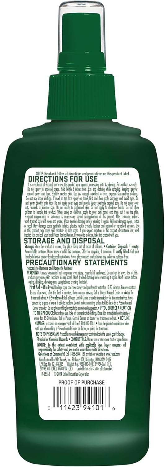 Repel Insect Repellent - Sportsman Max Formula for Mosquitoes, Ticks & Gnats | 6 oz Aerosol (Pack of 2)