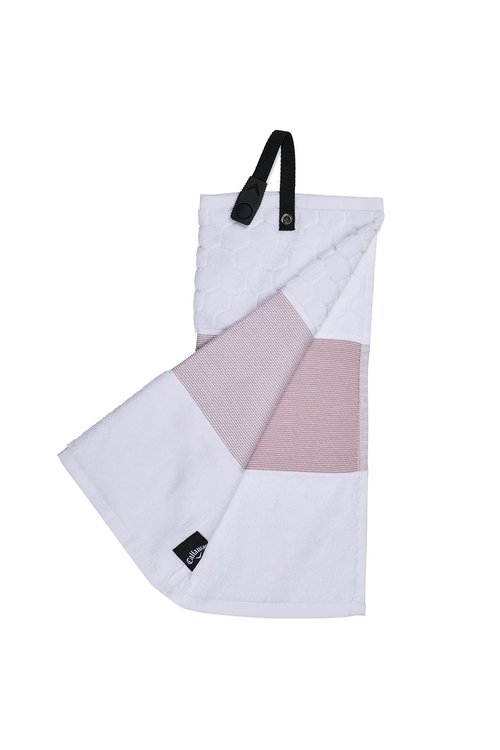 Callaway TW CG Trifold Towel Mauve/WHT 23