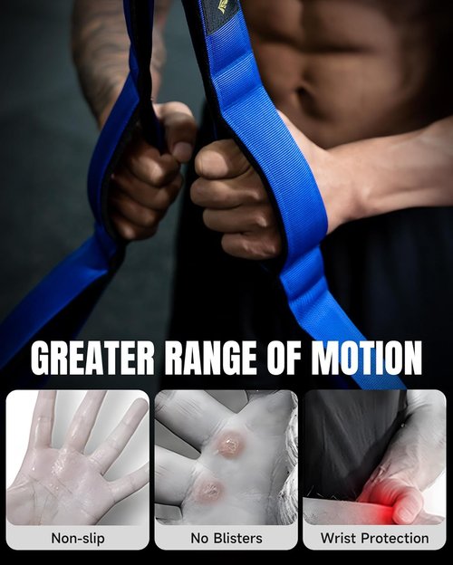 MANUEKLEAR Tricep Rope Cable Attachment - Enhanced Range of Motion for Push Downs & Face Pulls