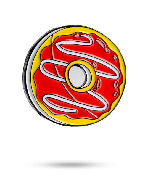 King Pins Golf Ball Marker 3 Pack - Premium Quality Golf Ball Markers. Enamel Paint & Unique Designs Stylish - Customize Your Game (Sweet Treat)