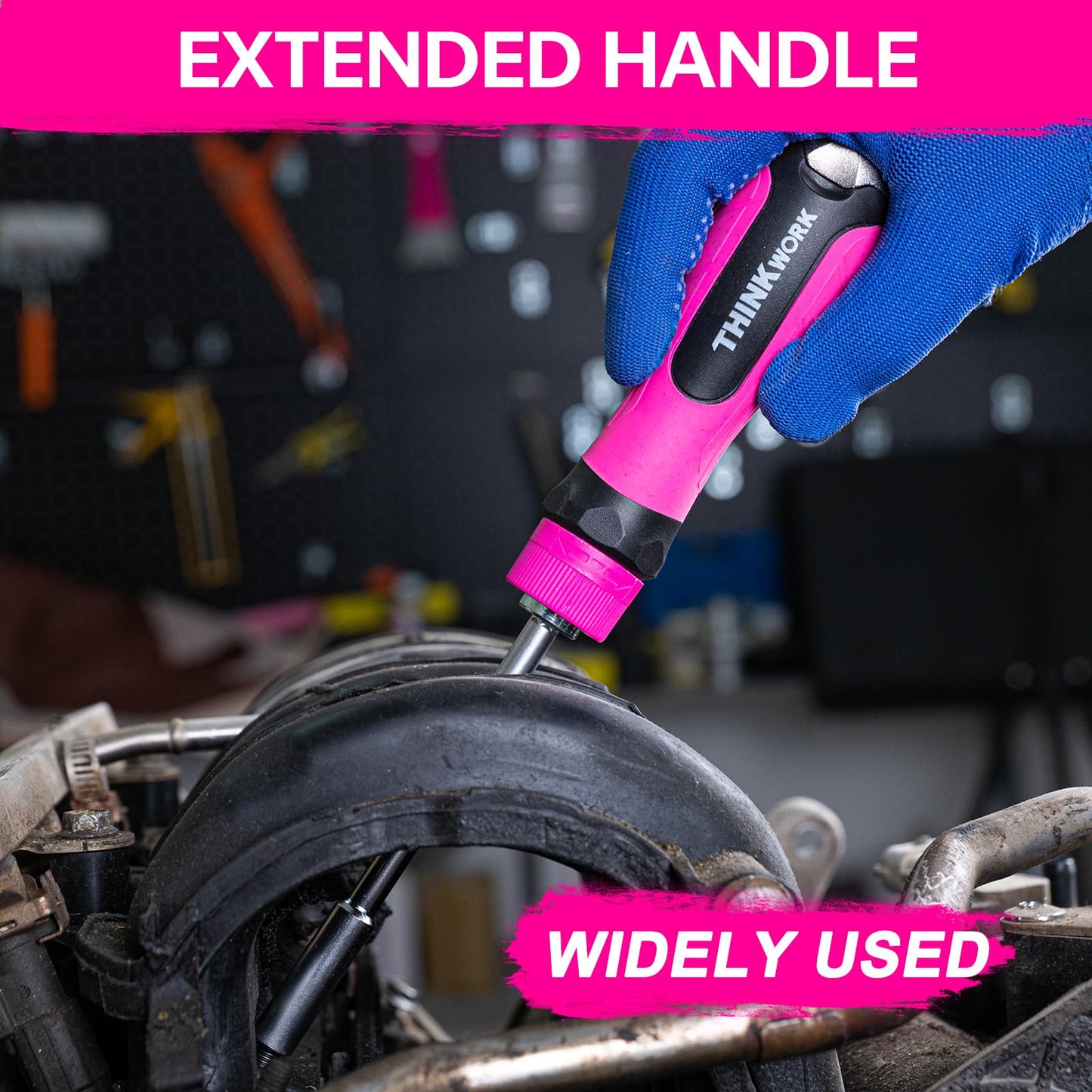 32-in-1 Ratcheting Screwdriver Set, 90&240mm Ergonomic Cushion Grip Handles, Includes Torx, Phillips, U-shape, Pozi, Slotted, Hex Bit Set for Women Men DIY Office & Home Repair, 32PCS Hand Tools Kit