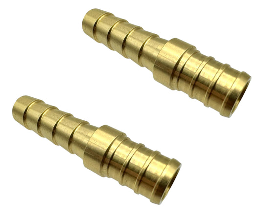 GRIDTECH (2 Pack) Brass 1/2” PEX to 3/8” Hose Barb Connector Fitting, Lead-Free Adapter Heavy-Duty High-Pressure Support, Rust and Corrosion Resistant