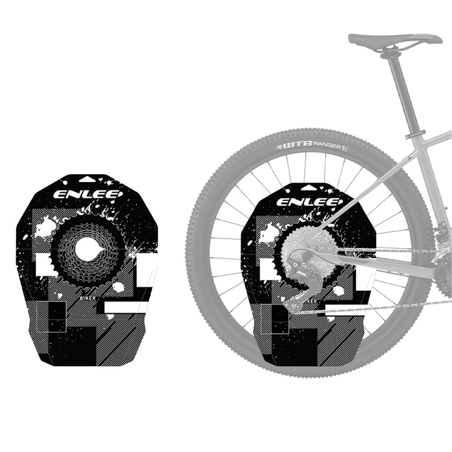 ENLEE Bike Wash Kits, Bicycle Disc Brake Cleaning Protector, Road/Mountain Bikes Brake Washing Tools - Protect your Bicyles from Dirty