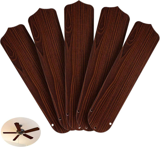 42-Inch Waterproof Replacement Fan Blades - 5 Pcs for Indoor/Outdoor Ceiling Fans