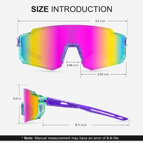 BOWILL Youth Polarized Sunglasses, UV 400 Protection Sports Kids Sun Glasses for Teens Boy's Girl's Cycling Baseball Softball