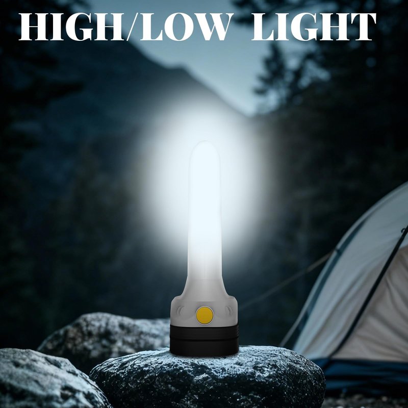 Rechargeable LED Flashlight High Lumens, 3-in-1 Flashlight with Spotlight Floodlight & Strobe, Super Bright Zoomable Tactical Flashlight Waterproof for Camping, Hiking, Emergency,Desk Lamp