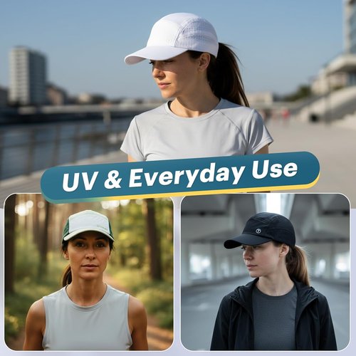 ChicPony™ Women’s Running Hat - Lightweight Cooling Cap with Hidden Ponytail | 2 Sizes Available