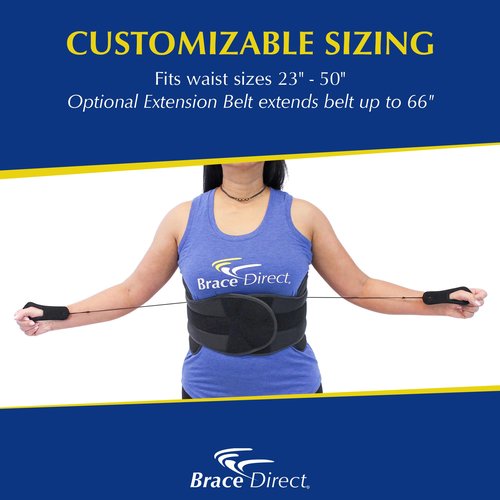Brace Align Plus Size VertebrAlign LSO Lumbar Back Brace – Relief for Herniated Discs, Sciatica, Slipped Discs & DDD Pain L0631 L0637 L0648 L0650 (Waist 23″–66″)