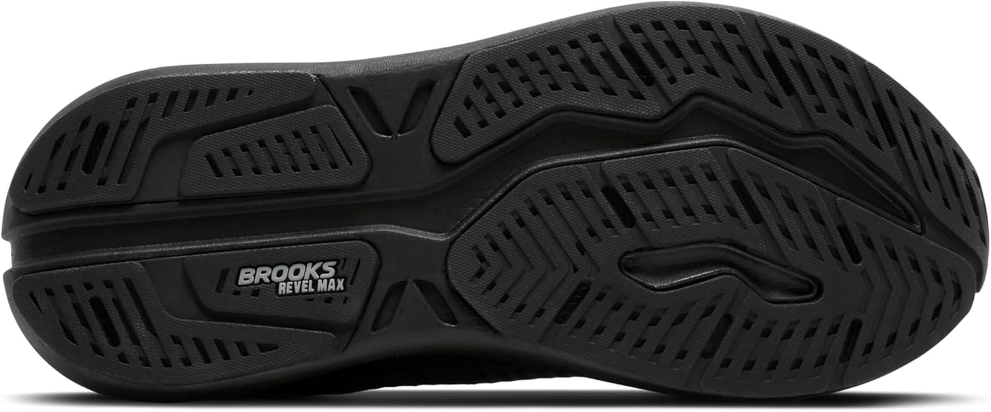 Brooks Men's Revel Max Running Shoes - Lightweight Comfort for Neutral Support | Black/White