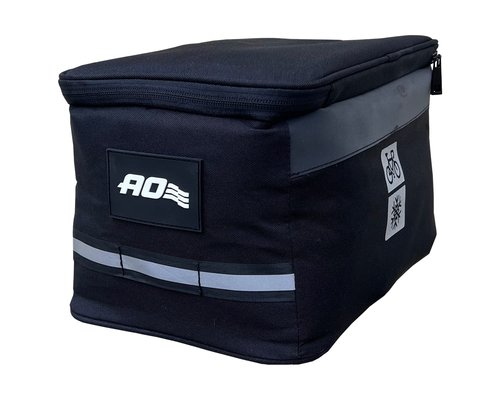AO Coolers E-Bike Rack Cooler, Includes Straps and Adjustable Clips, 10-Can (Black)