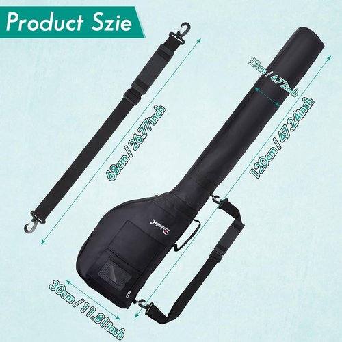 Number-one Golf Club Bag, Foldable Golf Carry Bag with Adjustable Sling Strap for 3-7 Clubs, Lightweight Golf Sunday Bag Ideal for Golf Course & Travel