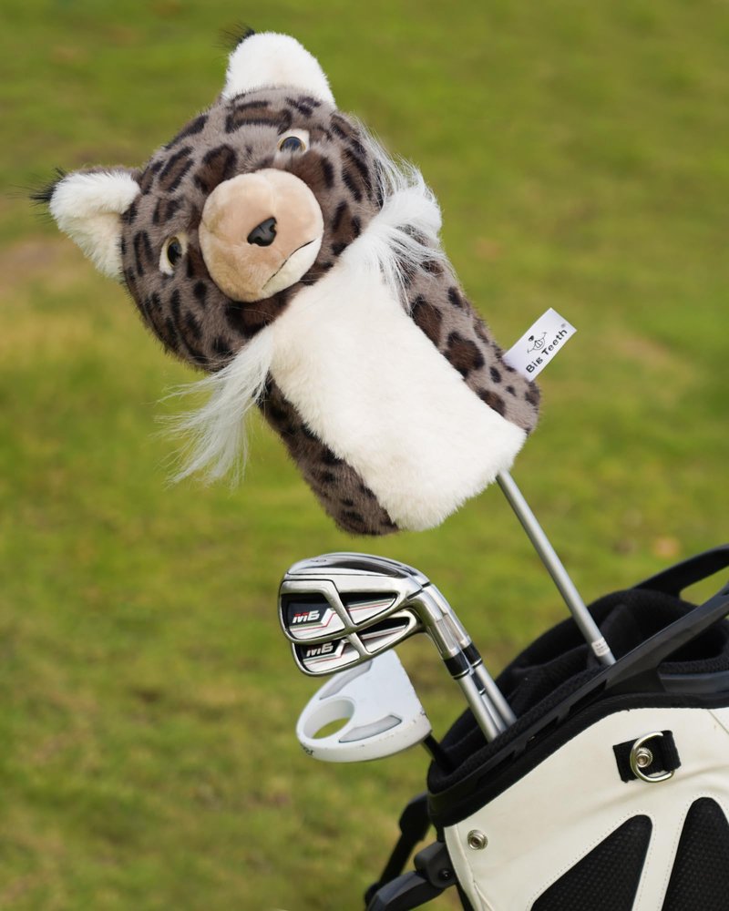 Lynx Animal Golf Club Head Cover Driver Headcover Fairway Wood Headcover Hybrid Club Head Covers, Lynx Woodland Golf Head Covers for Woods and Driver