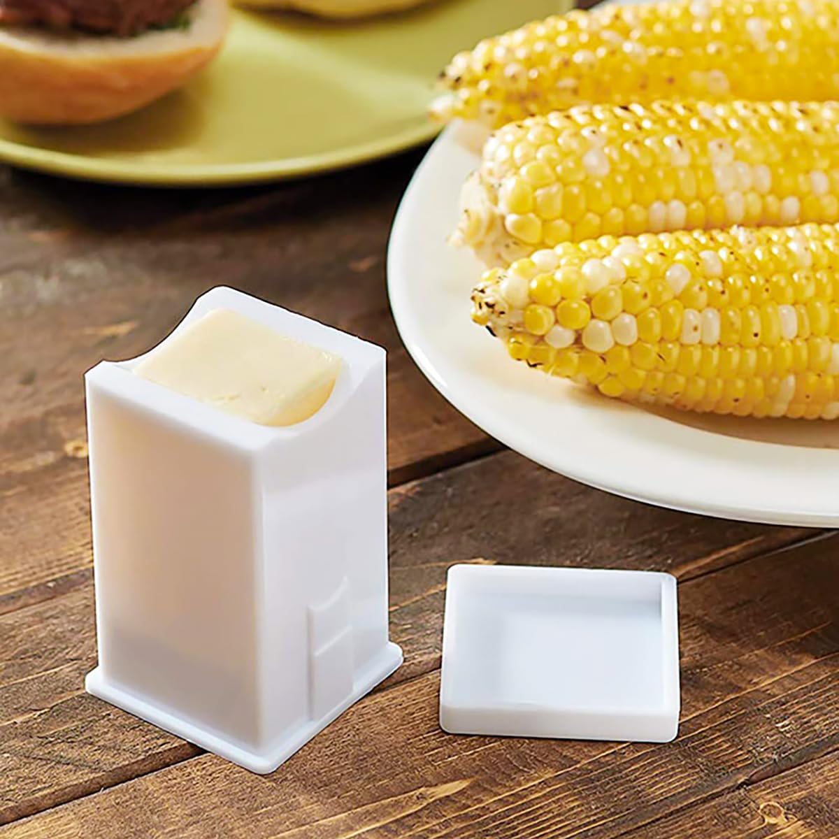 ZLY Butter Spreader Set - 3 Pack with Built-In Cover for Easy Serving of Pancakes, Waffles & Toast