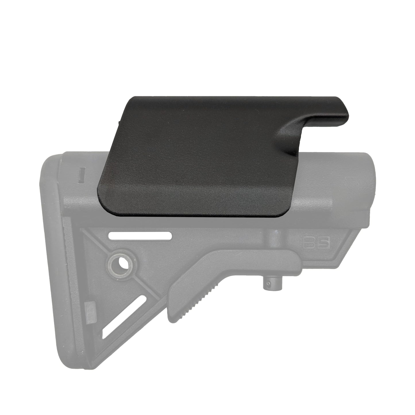 Cheek Riser with Overhang for B5 Bravo Stock (Black)