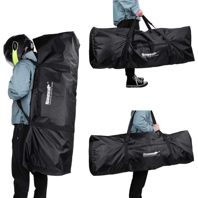 Rhinowalk Electric Scooter Bag, Foldable Carrying Case with Shoulder Strap, Heavy Duty Storage and Travel Backpack for Most Scooters