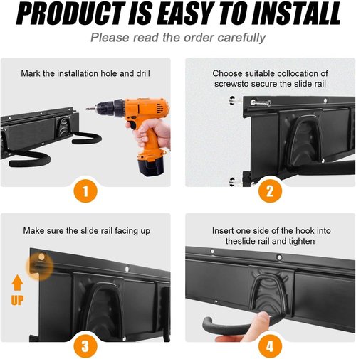 Bike Storage Rack - Wall Mount Garage Hanger for 3 Bicycles & 2 Helmets | Adjustable, Holds Up to 200 lbs