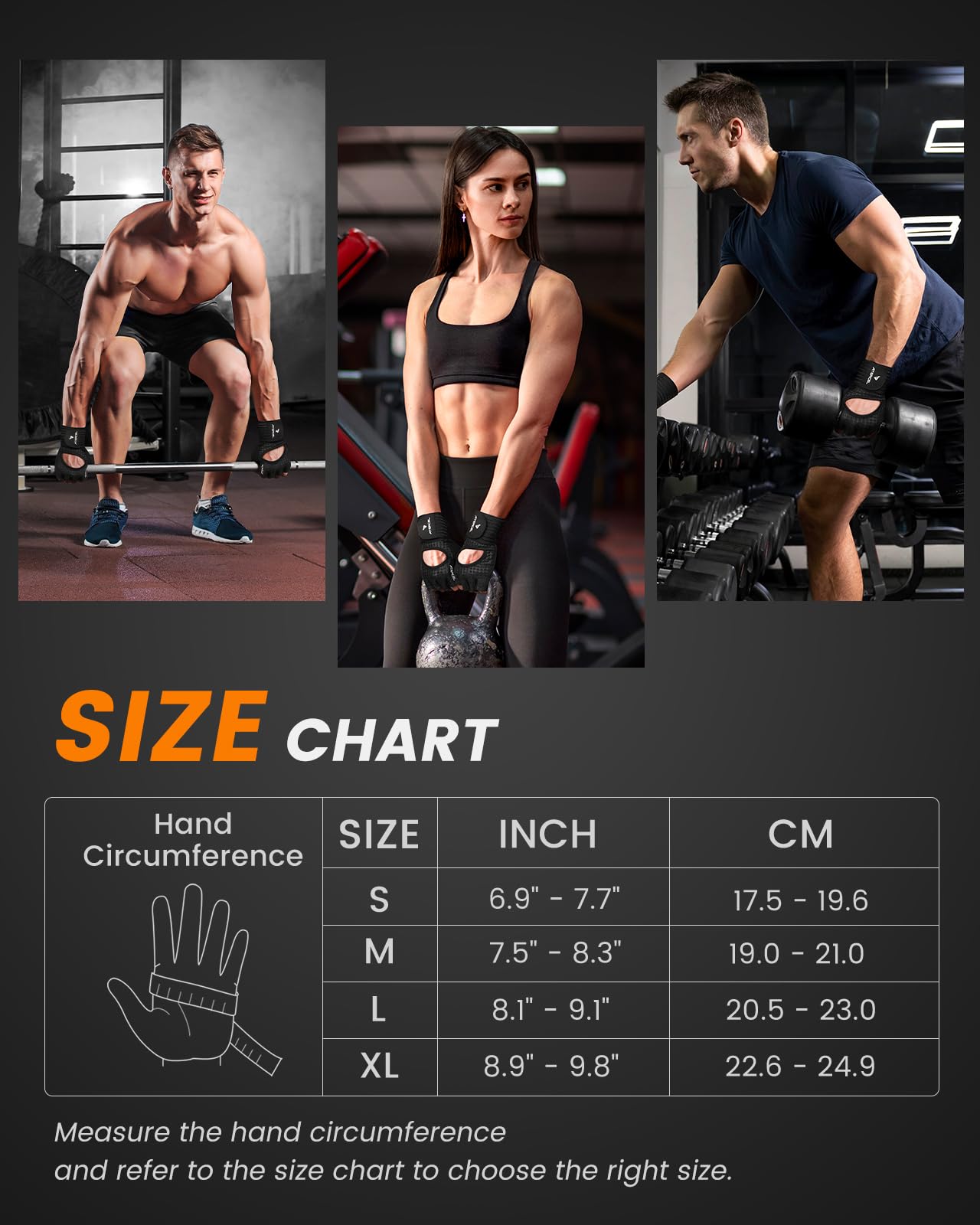 ATERCEL Gym Gloves for Men and Women, Workout Gloves with Wrist Support for Weight Lifting and Fitness
