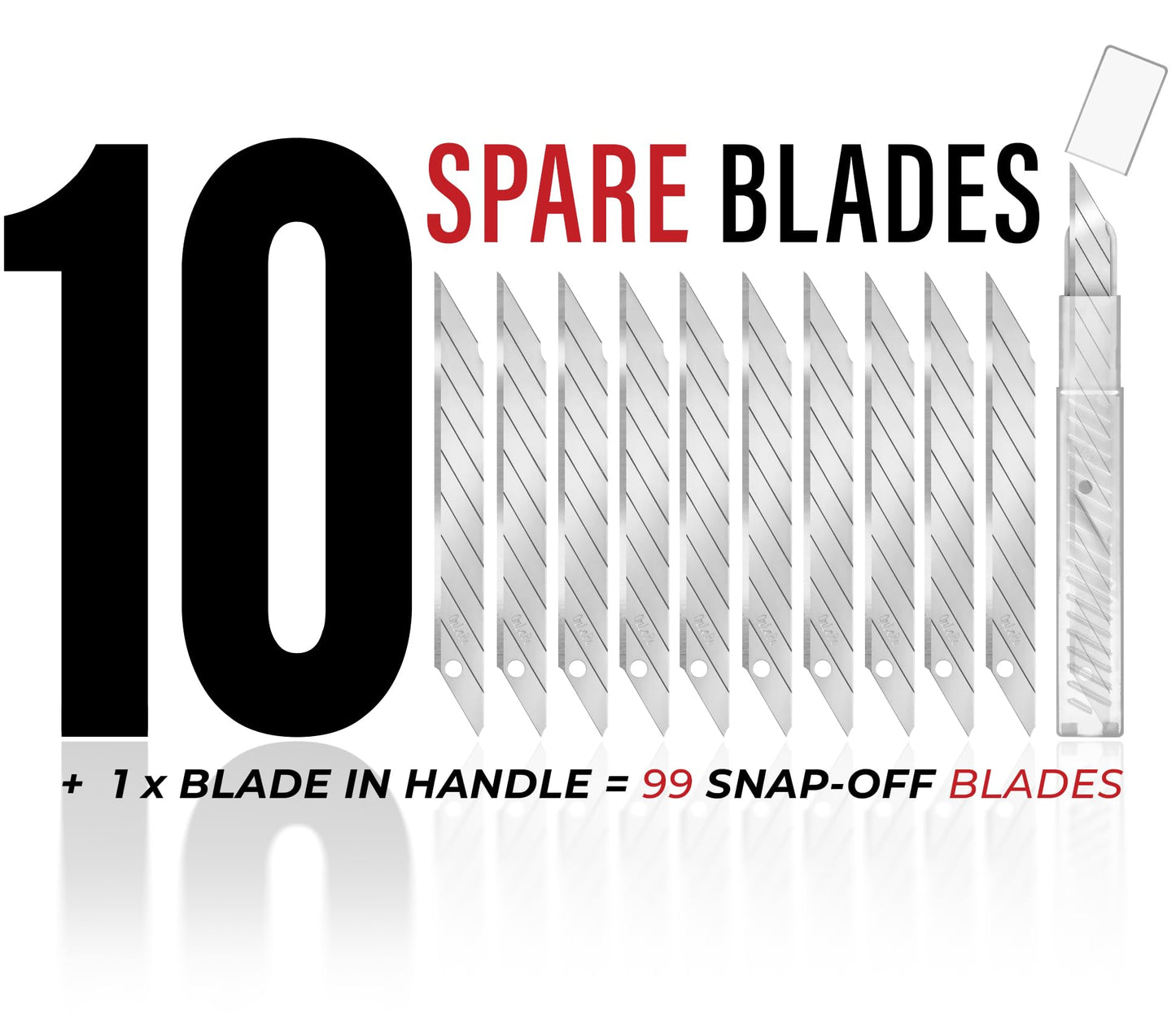 VViViD Best Damn Knife Quick Lock, Heavy Duty Precise Utility Blade, Quickest Safety Lock, 11, 9mm Blades