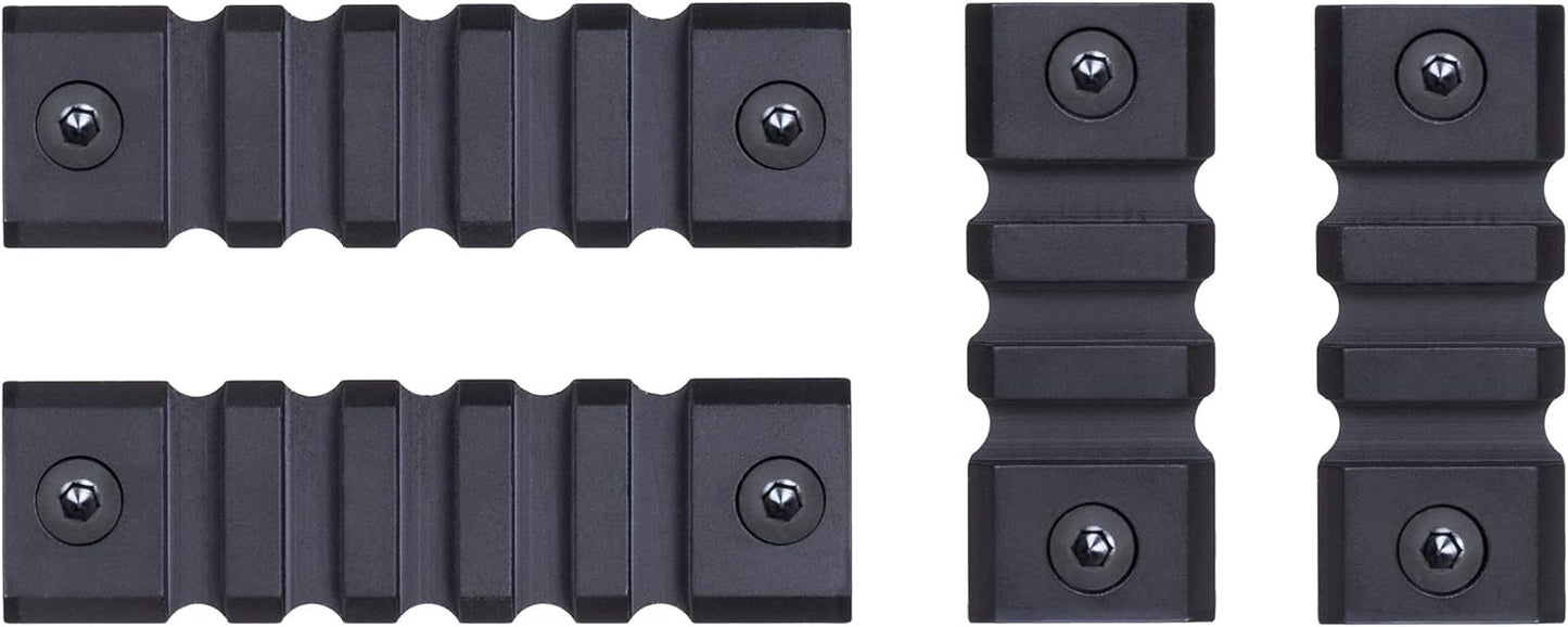 Monstrum Aluminum Picatinny Rail - M-LOK Compatible | Includes Two 2-Inch & Two 3-Inch Sections