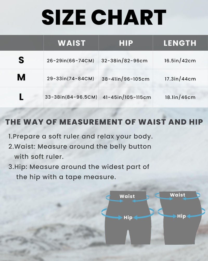 OutdoorMaster Padded Shorts for Snowboarding, Skate and Skiing - 3D Protection EVA Pad Impact Shorts for Hip Butt and Tailbone, Snowboard Protective Gear Guard - 3 Size for Men, Women and Youth