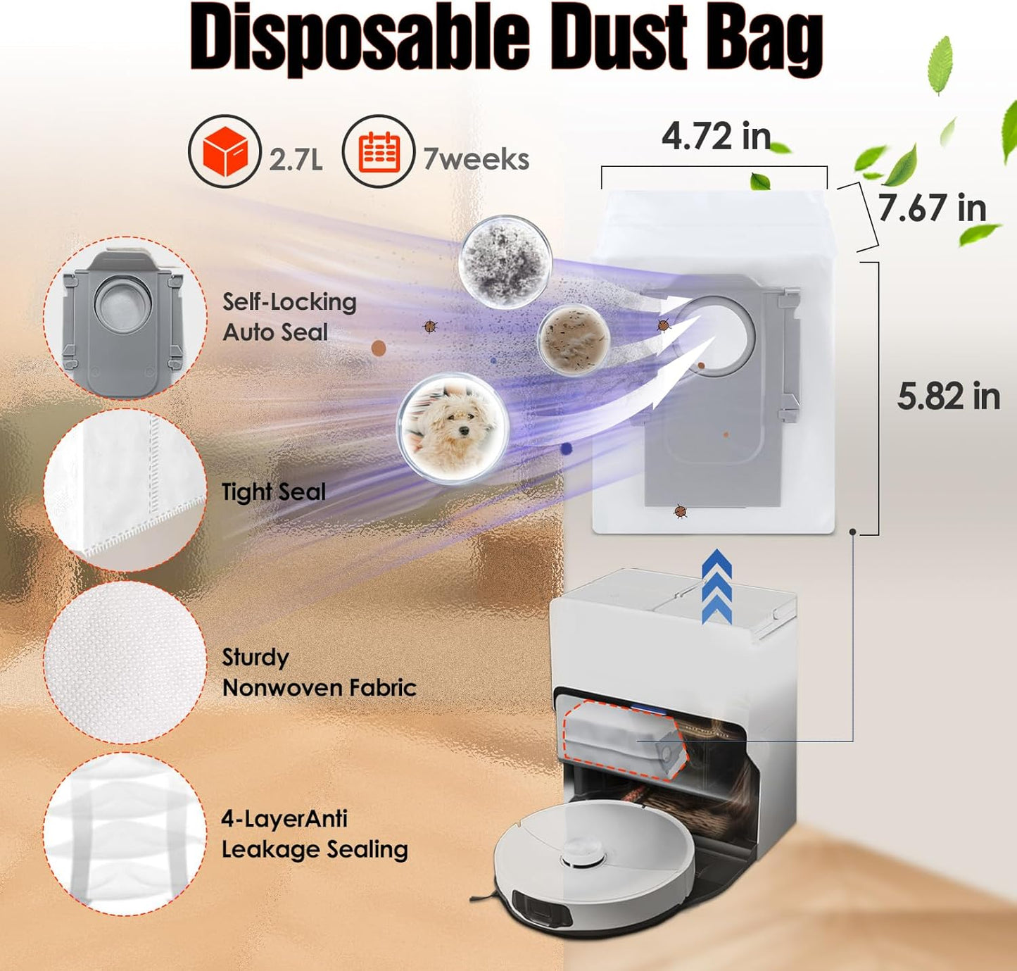Roborock S8 MaxV Ultra Accessories Kit - 33 PCS with HEPA Filters, Mop Cloths & Brushes
