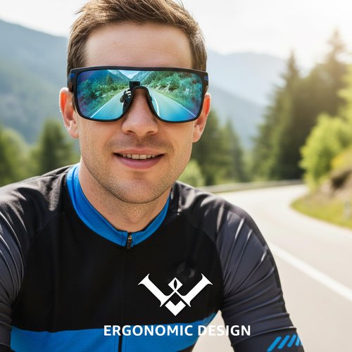 LVIOE Polarized Sports Sunglasses for Men Women UV400 TAC HD Lenses - Driving Fishing Running Cycling Sun Glasses