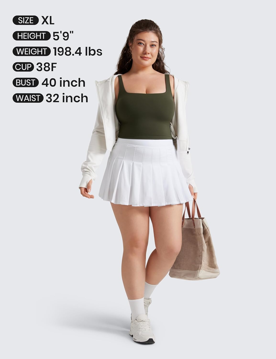 CRZ YOGA Butterluxe Crop Tank Top for Women - Padded Longline Sports Bra in Stylish Design