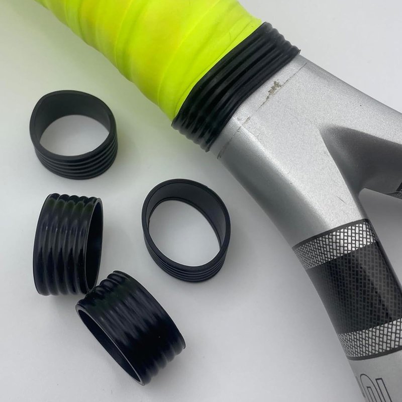 ZQTSANKESL 20 Pieces of Silicone Tennis Racket Grip, Sweat Absorbing Elastic Rubber Tennis Racket Grip, Stretchable Outer Grip, Used for Racket Badminton, Squash, Baseball, bat Handle