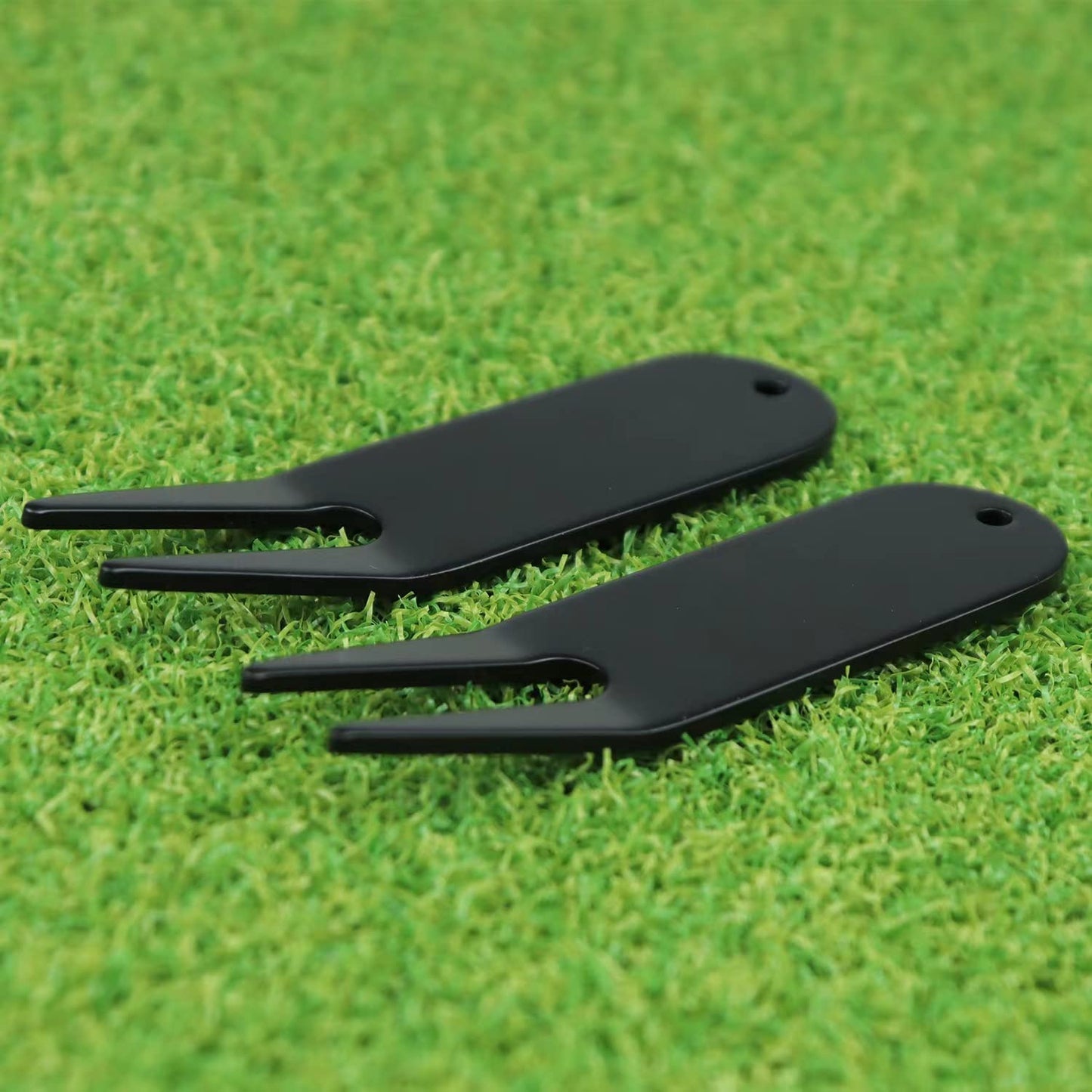 Leewoth 6Pcs Metal Bending Golf Divot Repair Tool, Golf Repair Tool, Golf Accessories, Lightweight and Sturdy (Black and Bronze)