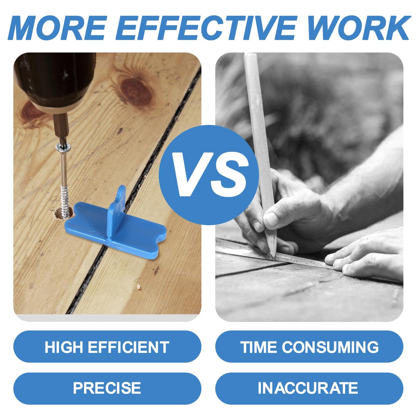 10PCS Deck Spacers,Durable Deck Spacer Tool to Uniform Gap Between Installed Deck Boards for Treated Lumber and Composite Decking Handy Deck Building Tools Deck Board Spacers