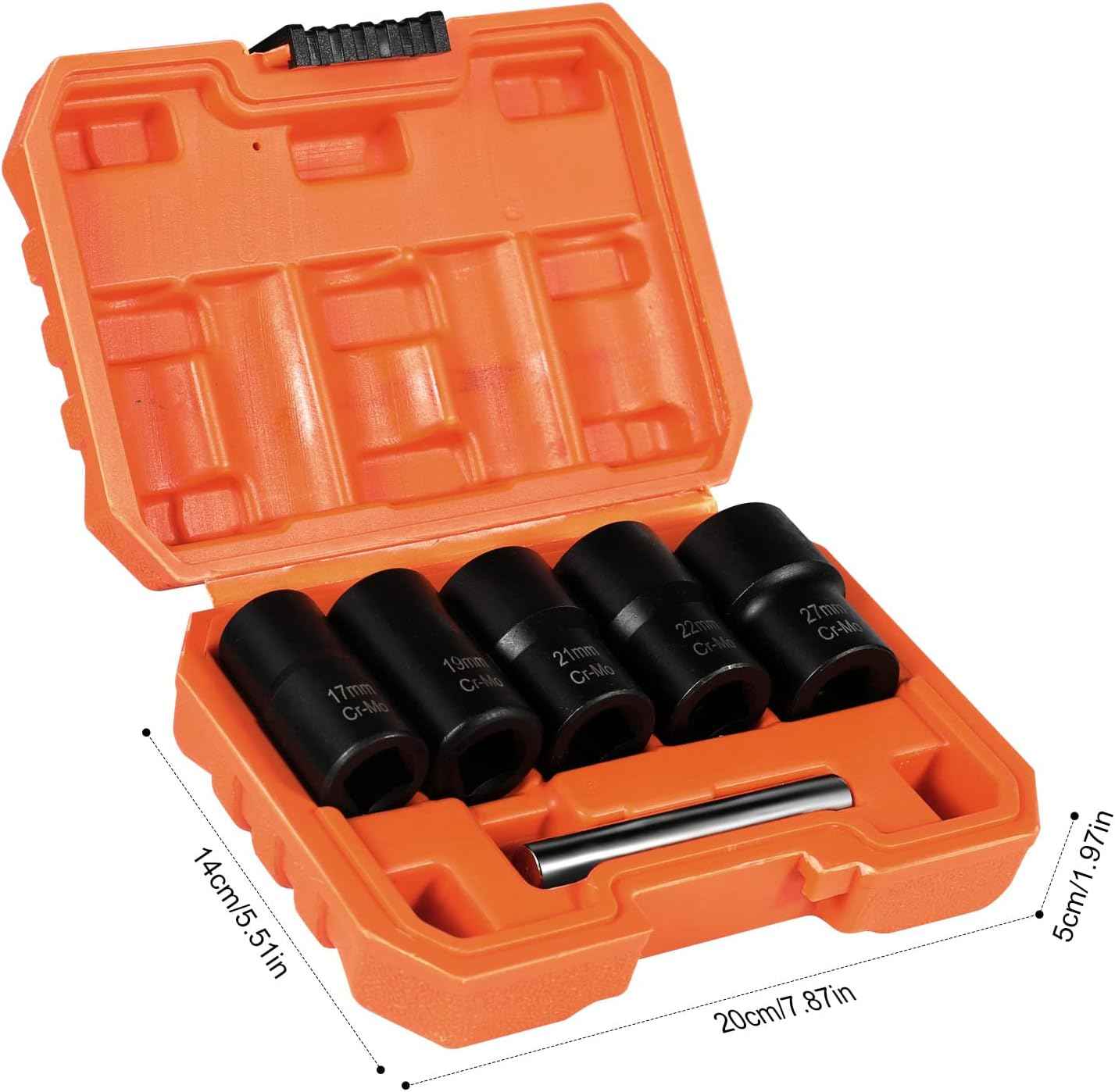 15PCS Lug Nut Removal Tool Set - Easy Out Twist Socket Extractor for Damaged & Rusted Bolts