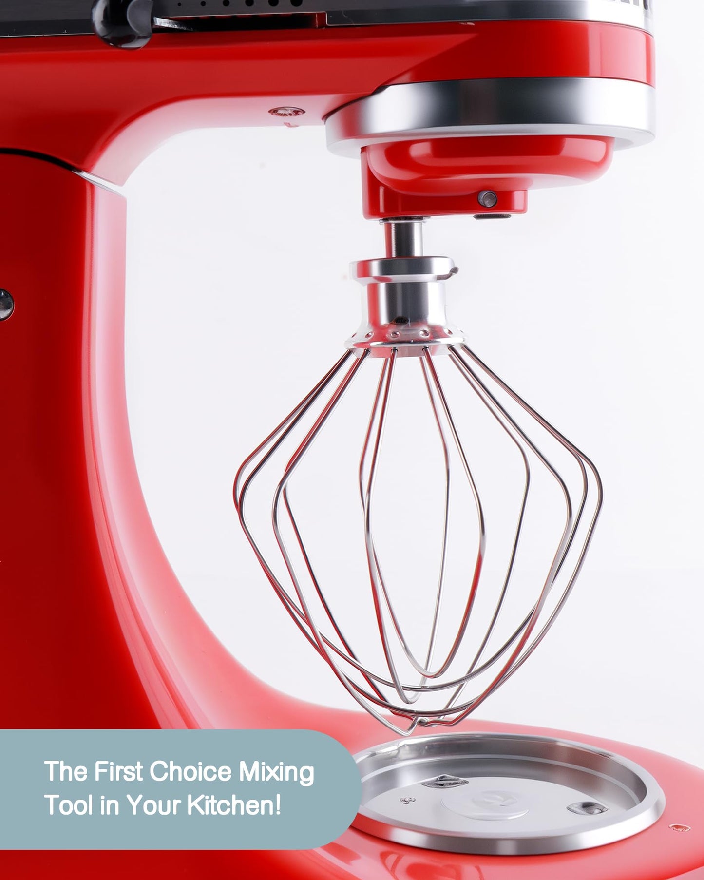 Stainless Steel K45WW Wire Whip, Attachments Fits for KitchenAid 4.5 5 Quart Tilt-Head Stand Mixer, Egg Stirrer, Cream Beater, Cakes Mayonnaise Whisk Kitchen aid Accessories