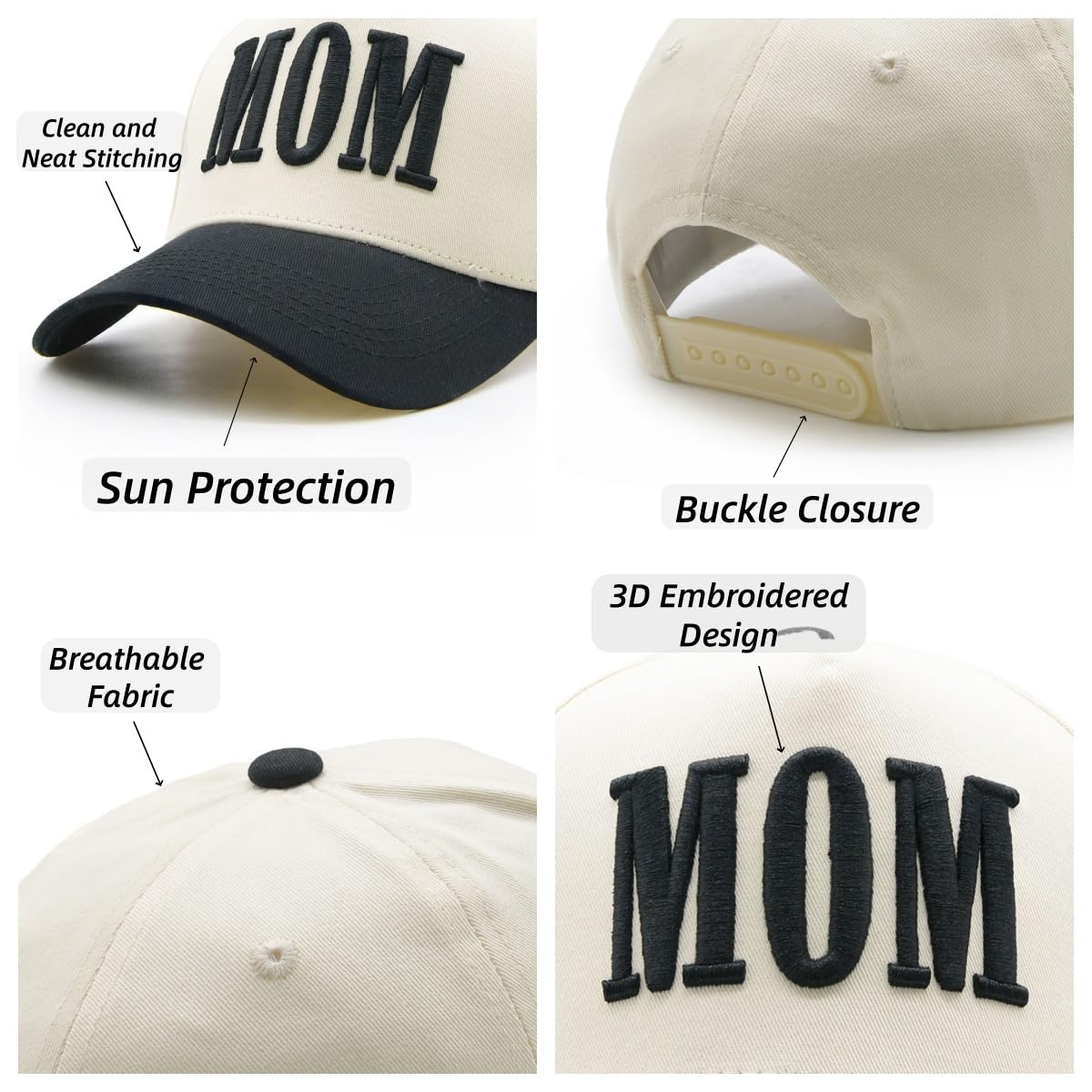 YQZUWUXE Mom and Dad Hats, New Parents Gifts for Couples, Baby Pregnancy Announcement Trucker Hat for Men Women Trendy Baseball Cap Black