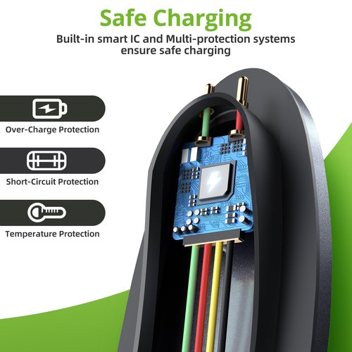 Charging Dock Compatible with Ray-Ban Meta Smart Glasses, Portable Charging Stand Work for Way-farer/Skyler/Headliner Models, LED Indicator, Pin Contact Fast Safe Charging, Space Gray