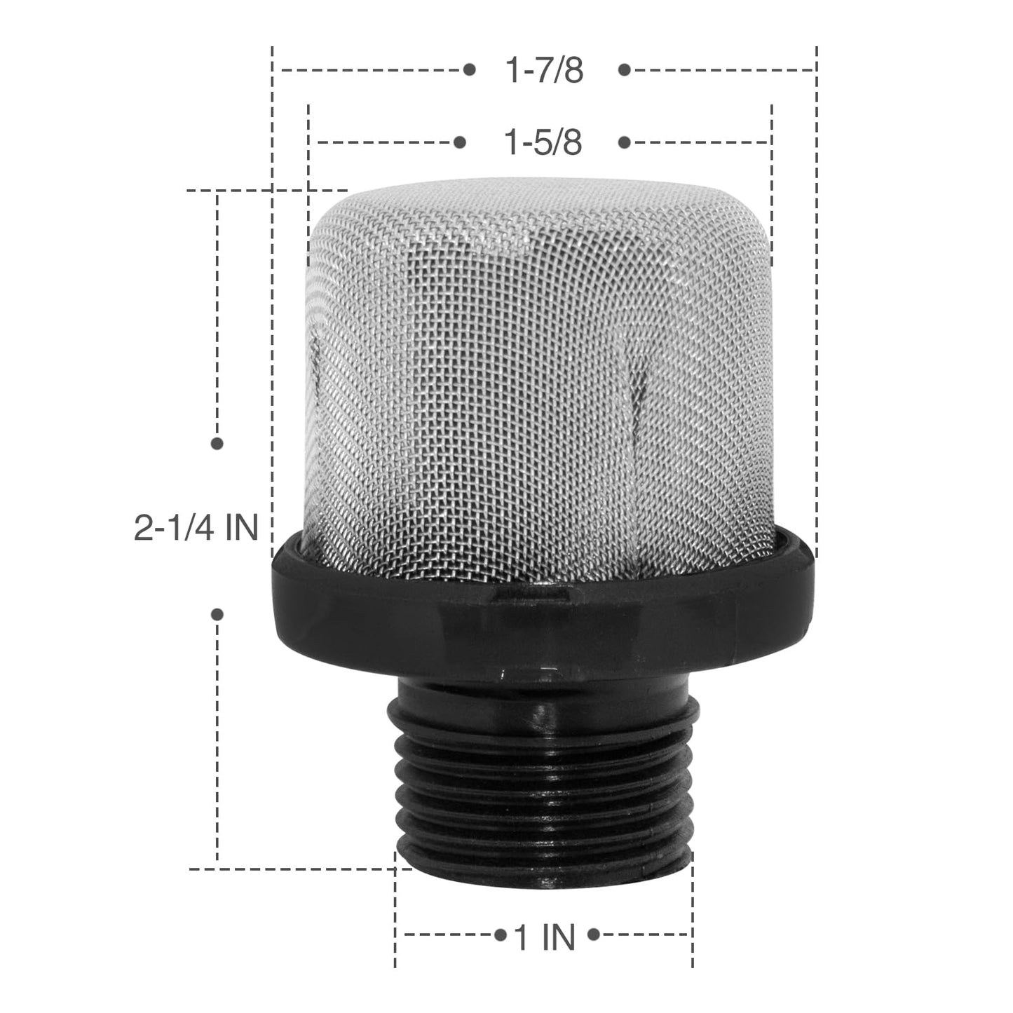 3/4 Inch Replacement Hose Inlet Strainer Filter Inlet Suction Strainer Mesh Filter Pumps, Paint Spray Guns (2 Pack)