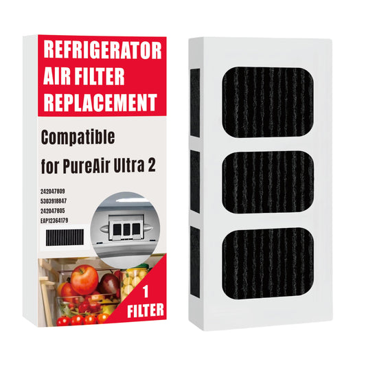 Refrigerator Replacement Compatible for Pureair Ultra 2 Air Filter for Frigidaire Pure Air Ultra II Filter for Paultra2 Air Filter 242047809 5303918847 242047805 EAP12364179 2 Pack