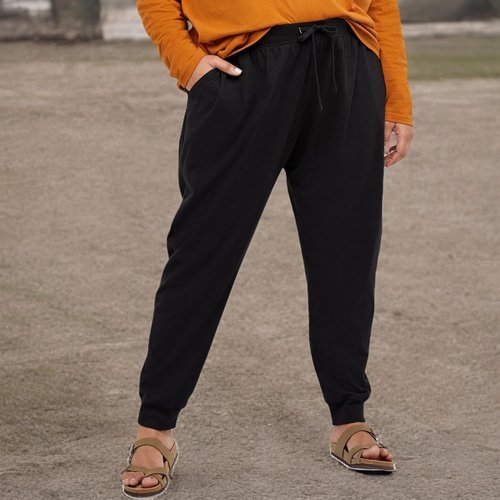 Hanes Women's Cotton Joggers - 100% Jersey Sweatpants with 29" Inseam for Ultimate Comfort