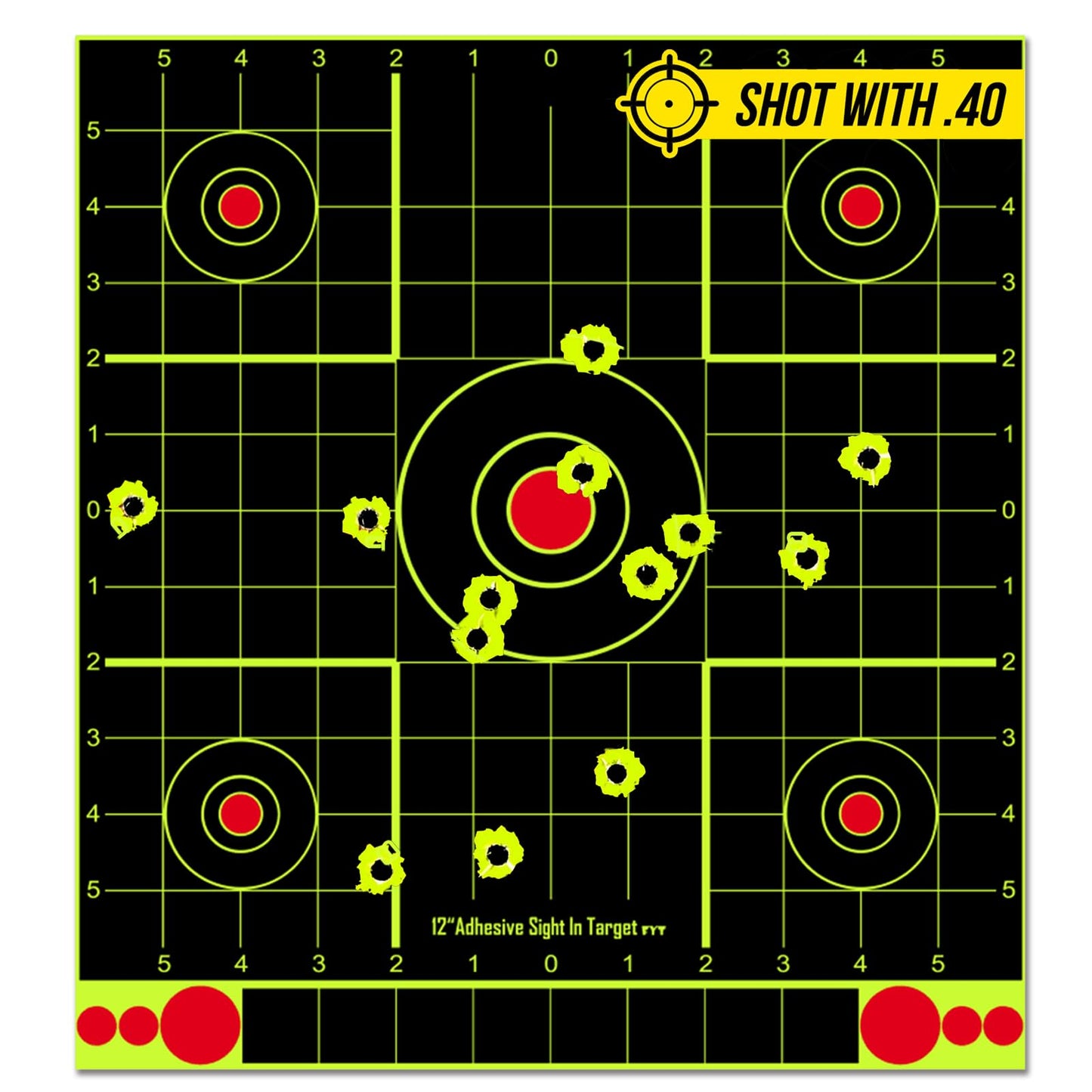 ATFLBOX 12x12 inch Splatter Paper Targets and Adhesive Target Papers.Shooting Outdoor and Indoor. Rective Shooting Targets for Air Gun - Rifle - Pistol - Airsoft - Air Rifle (10 Pack)