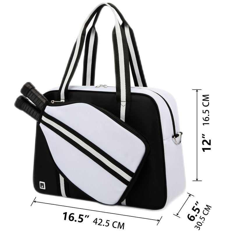 ROYALFAIR Pickleball Bags for Women and Men,Pickleball Paddle Bag Large Capacity can Hand-Carried or Crossbody.