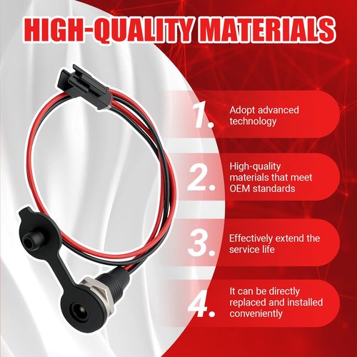 Electric Bike Charging Port for Jetson Bolt Pro/Bolt Electric Ride-On/LX10/Axle 12''/Bolt Up 14'' Folding Ebike and DYU D3F/D2F/D1F/D1/D2/D2+/D3+/V1/S2 Ebike and Kugoo Kirin B1 Pro/V1EBike