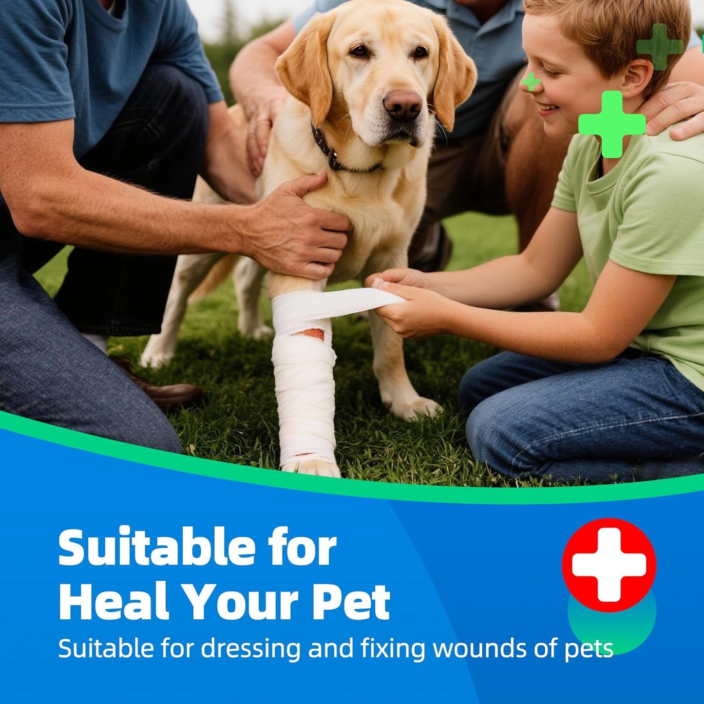 Skiennix Premium Stretch Bandage Wrap - 32 Pack Gauze Rolls, 4" x 4.1 Yards, Latex-Free First Aid Supplies