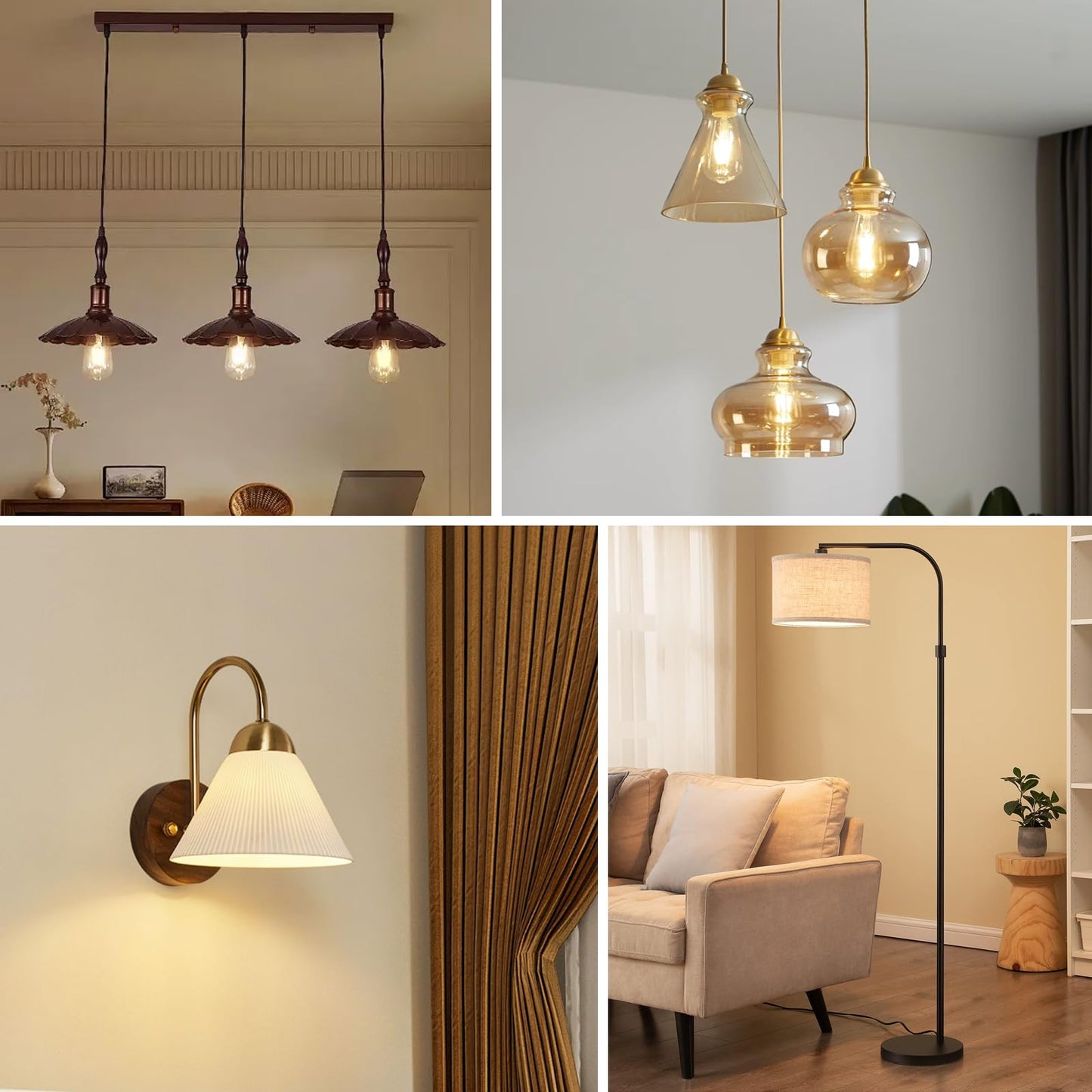 Lamp Socket with Metal Shade Ring, UL Listed Medium Base E26 Light Bulb Socket, Standard Screw-in Bulb Lamp Holder for Halogen LED Bulb (2)