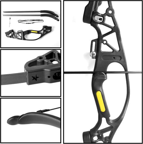 40" Archery Set - Youth Bow and Arrow for Beginners | Adjustable 10-15 lbs for Training & Skill Improvement