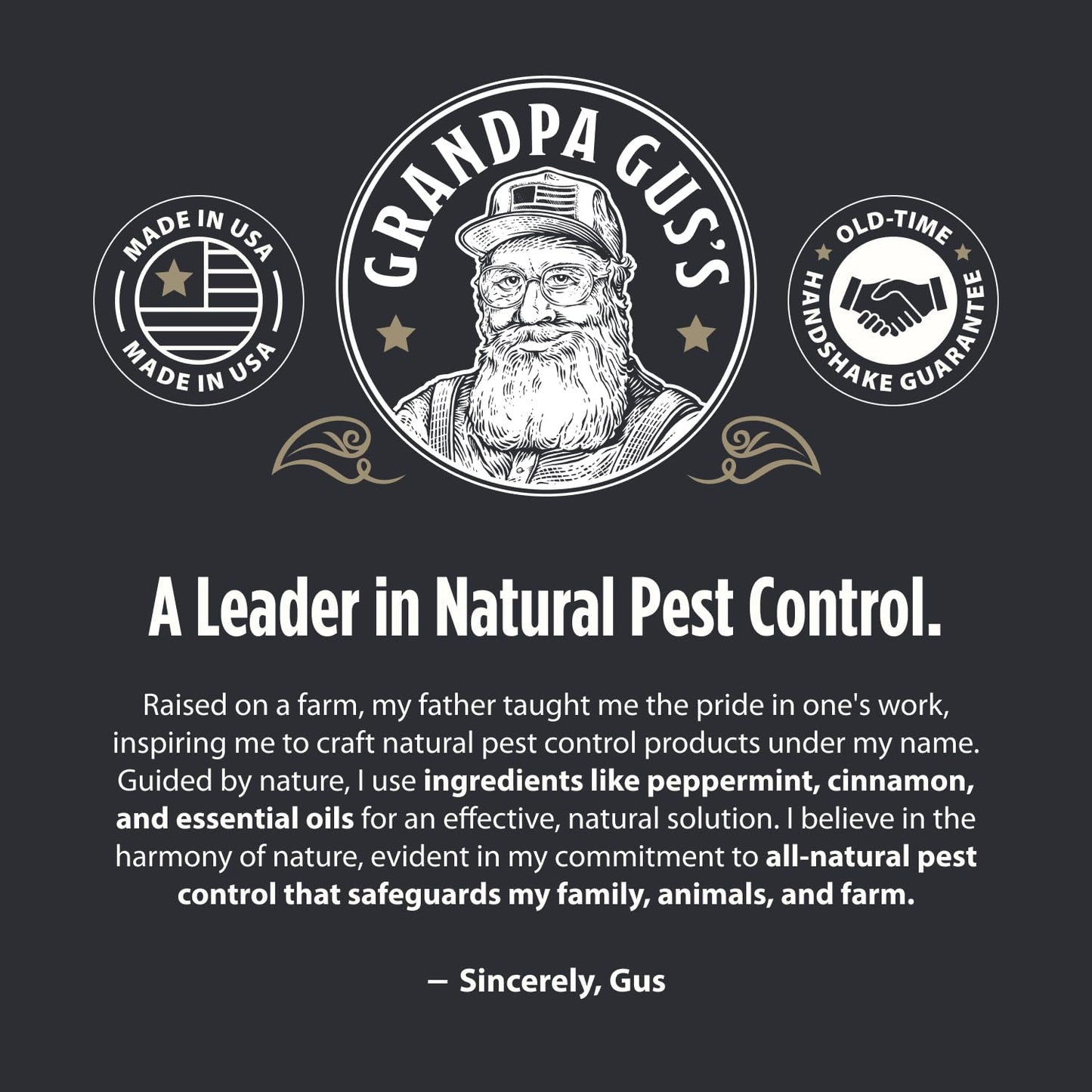 Grandpa Gus's Natural Mouse Repellent Pouches, Cinnamon/Peppermint Oils Repel Mice from Nesting in Home/Cabin/Boat/Car Storage/RV/Machinery/Shed (10 Pouches)