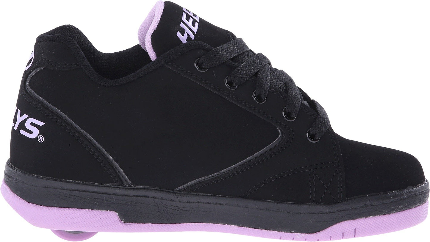 HEELYS Propel 2.0 (Little Kid/Big Kid/Adult) Black/Lilac 8 Men's, 9 Women's M