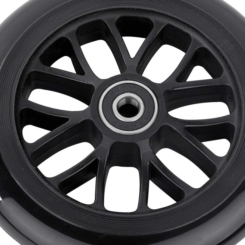 AOWESM 125mm 85a Scooter Wheels with ABEC-9 Bearings for Razor A3 Kick Scooters - Precision Fit, Durable & Smooth Ride (2-Pack, Black)